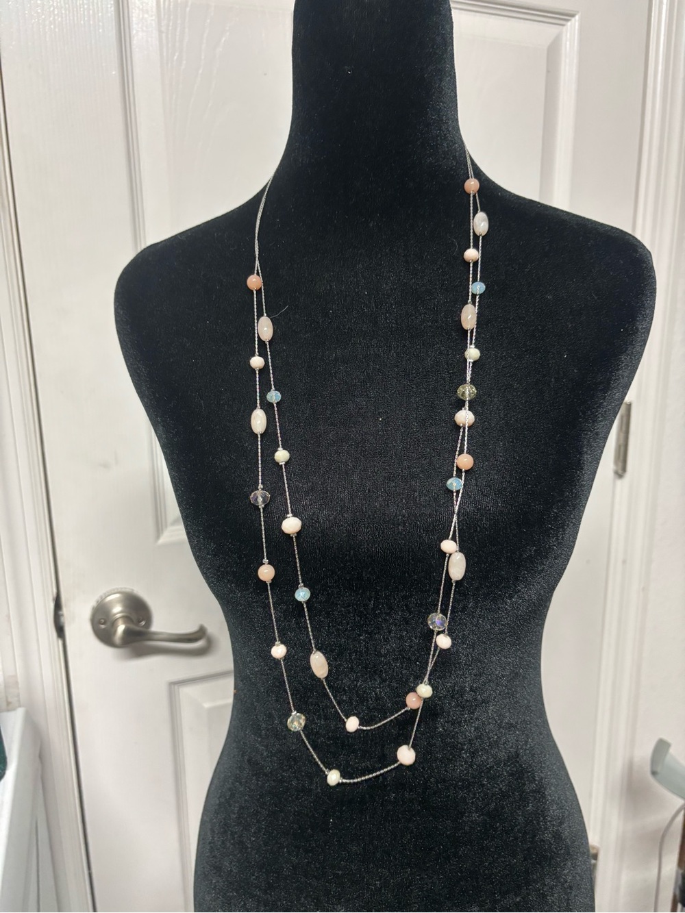 Multi-Color Beaded Long Necklace - Women Jewelry